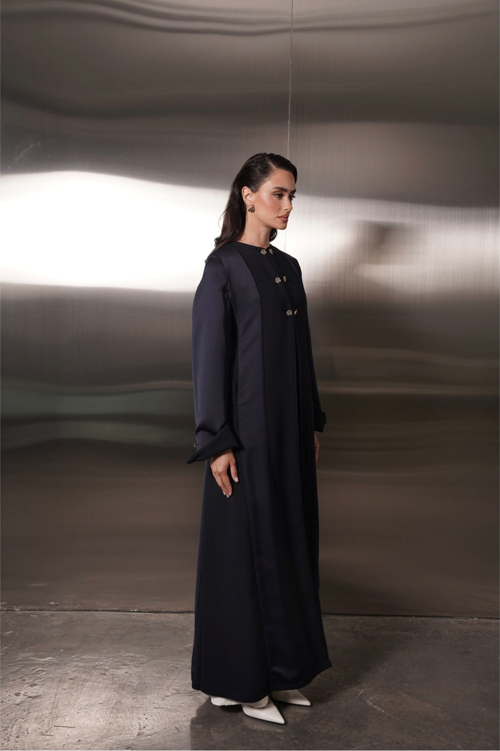 Navy Satin