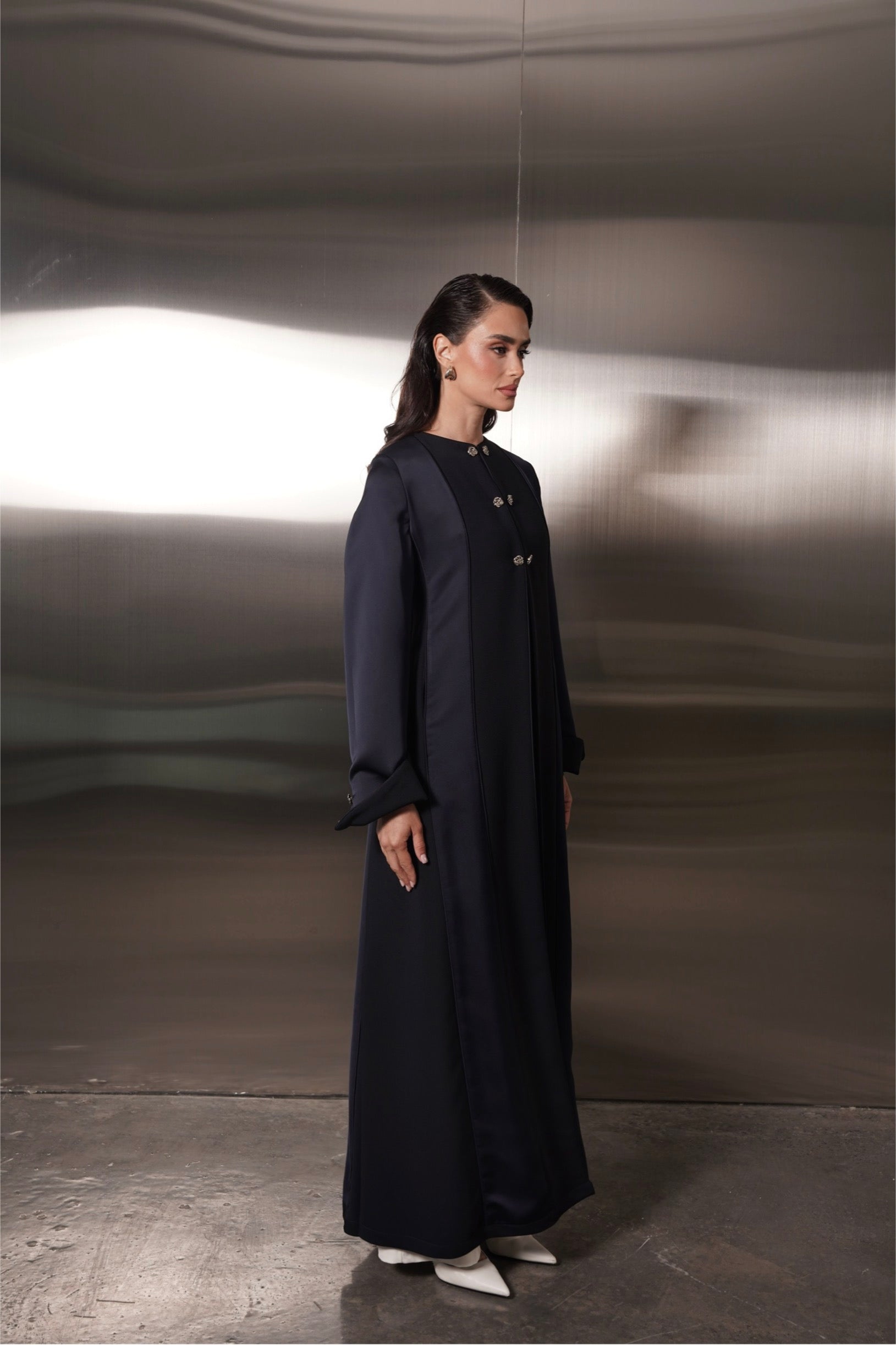 Navy Satin