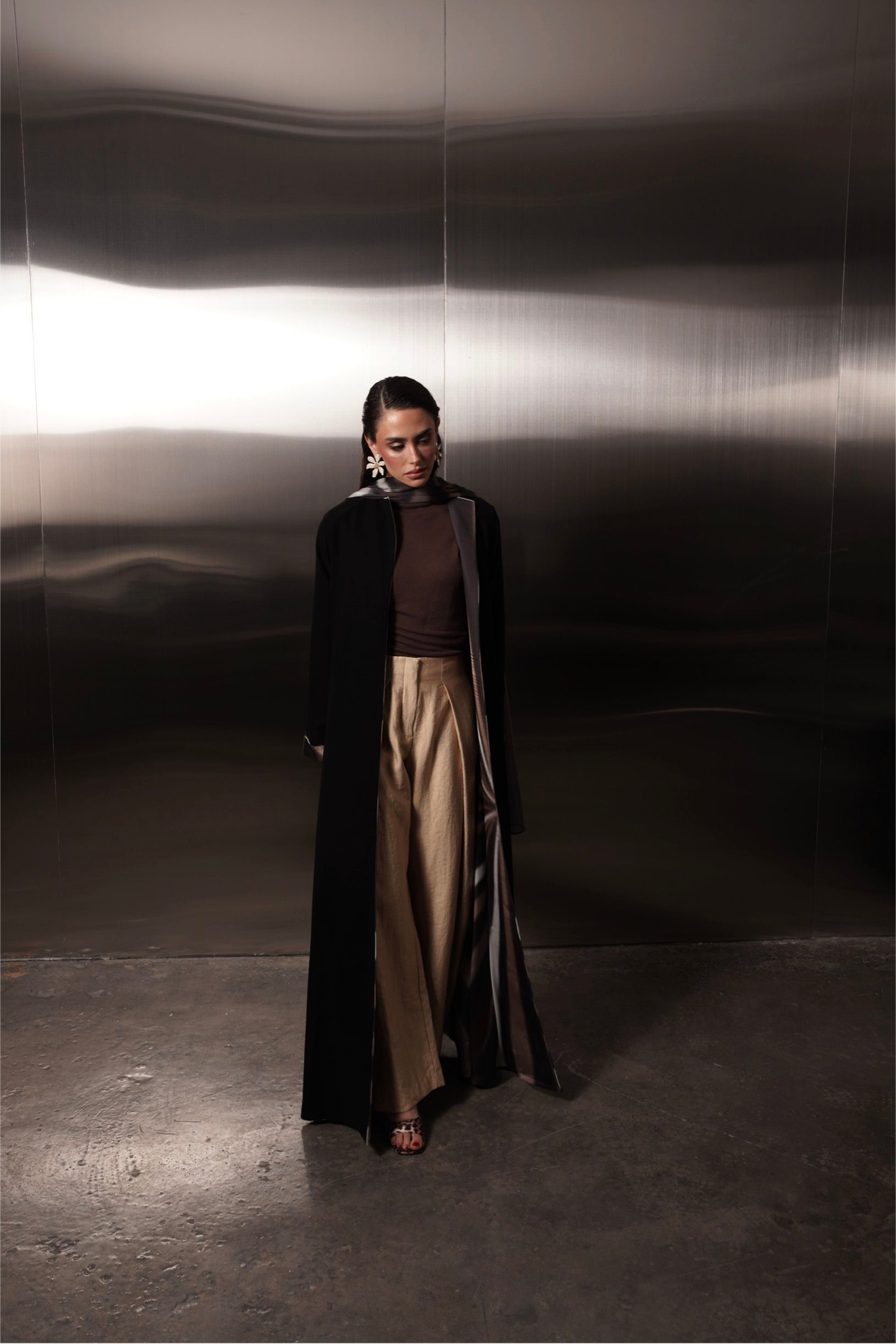 The Shadow / black on brown